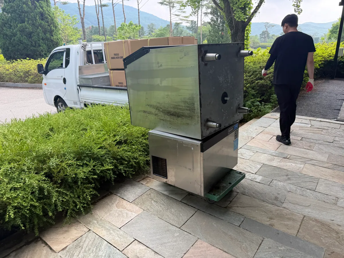 골프장 식당 제빙기 납품 설치 및 이전 설치 2번째 사진