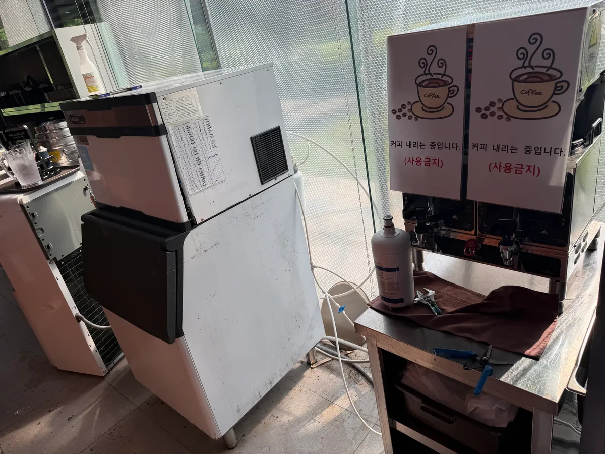 골프장 식당 제빙기 납품 설치 및 이전 설치 4번째 사진